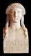 Greece: A bust of Sappho of Eressos, Roman copy of a Greek original of the 5th century BCE