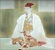 Japan: Toyotomi Hideyoshi. Portrait on display in Osaka Castle